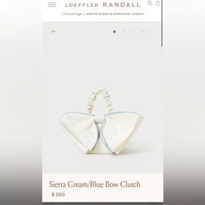 ISO!! Loeffler Randall Bow Clutch